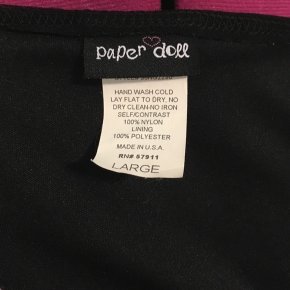 Embroidered Black Stretch Top - Picture 5 of 7